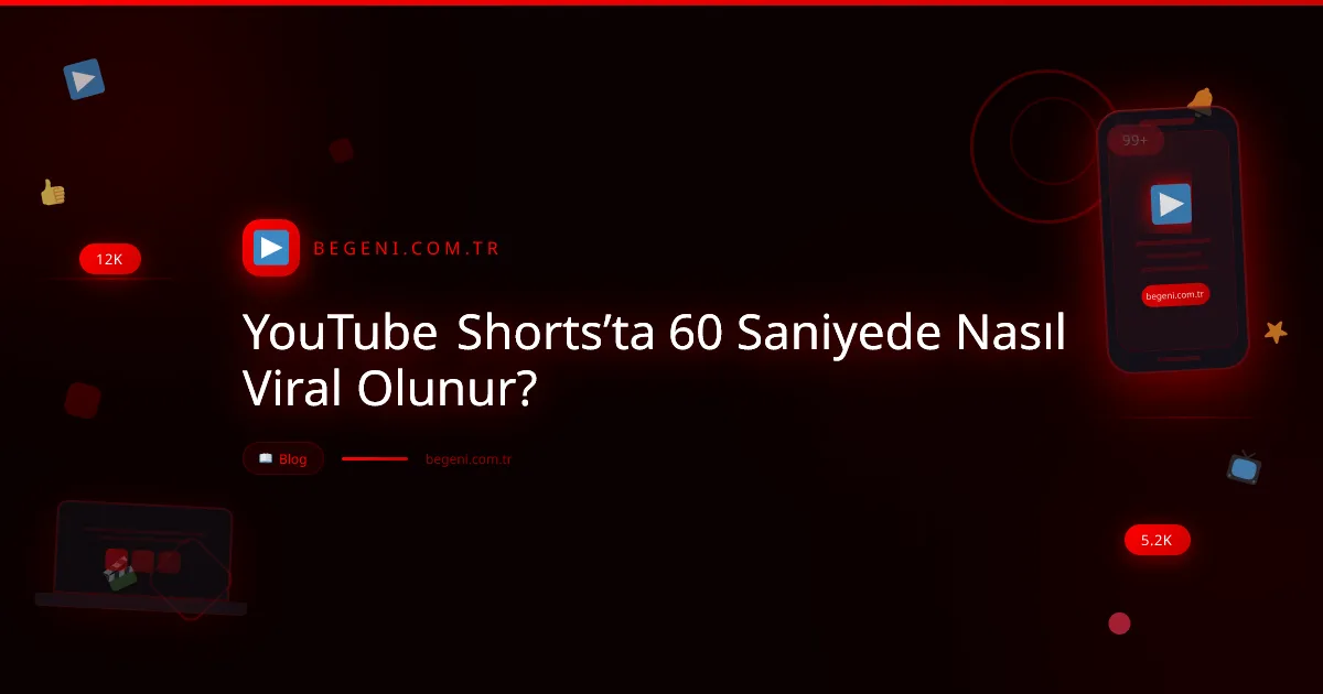 YouTube Shorts’ta 60 Saniyede Nasıl Viral Olunur? Adım Adım Rehber